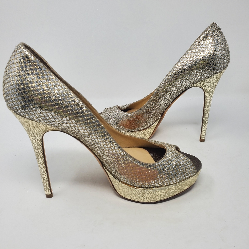 Jimmy Choo Champagne Pumps - Picture 9 of 9